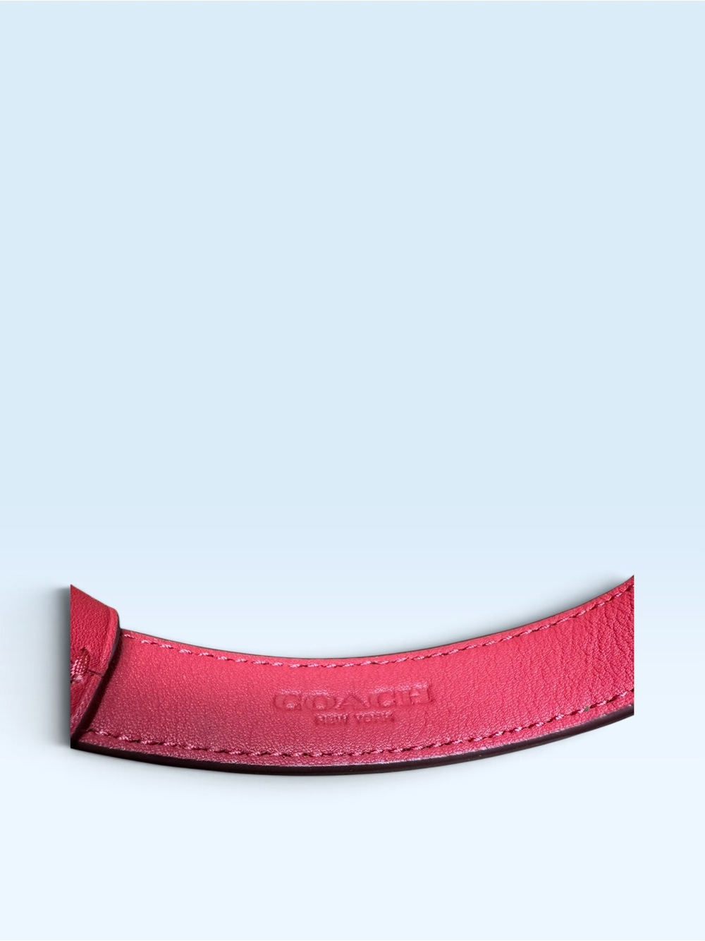 Coach Red Brown Leather Dog Collar - Picture 5 of 10
